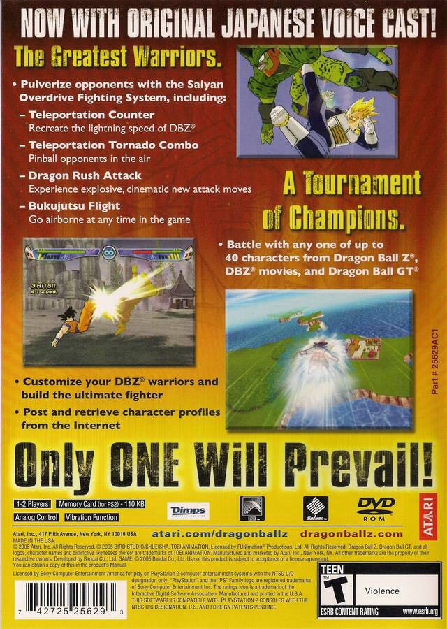 DRAGONBALL Z: BUDOKAI - Sony PlayStation 2 (PS2) video game collectible - Main Image 2