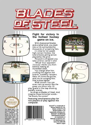 Blades of Steel - Nintendo Entertainment System (NES) (Nintendo) video game collectible - Main Image 2