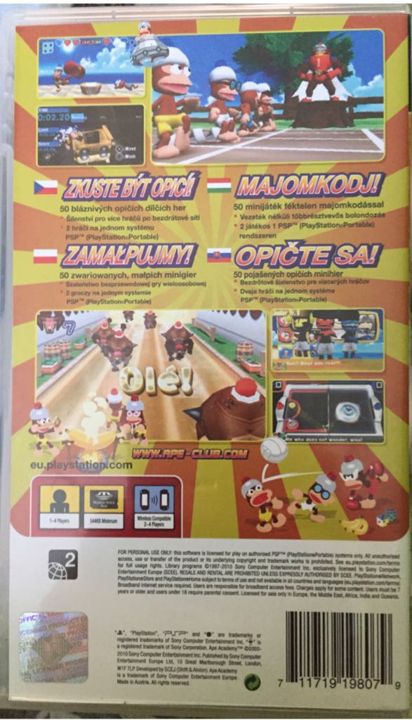 Ape Academy - Sony PlayStation Portable (PSP) video game collectible [Barcode 711719198079] - Main Image 2