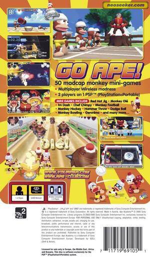 Ape Academy - Sony PlayStation Portable (PSP) (Sony Computer Entertainment - 4) video game collectible [Barcode 711719691051] - Main Image 2