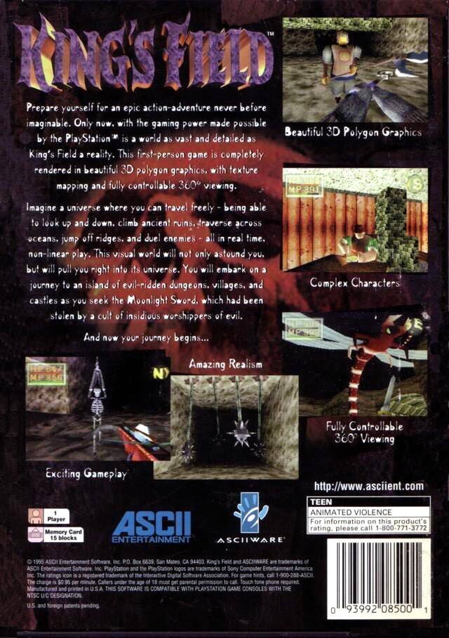 Kings Field - Sony PlayStation video game collectible - Main Image 2