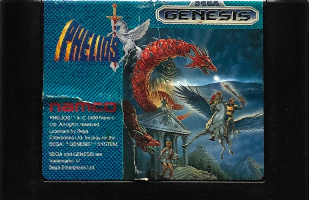 Phelios - Sega Genesis (Mega Drive) (Namco Bandai - 1) video game collectible [Barcode 722674020015] - Main Image 3