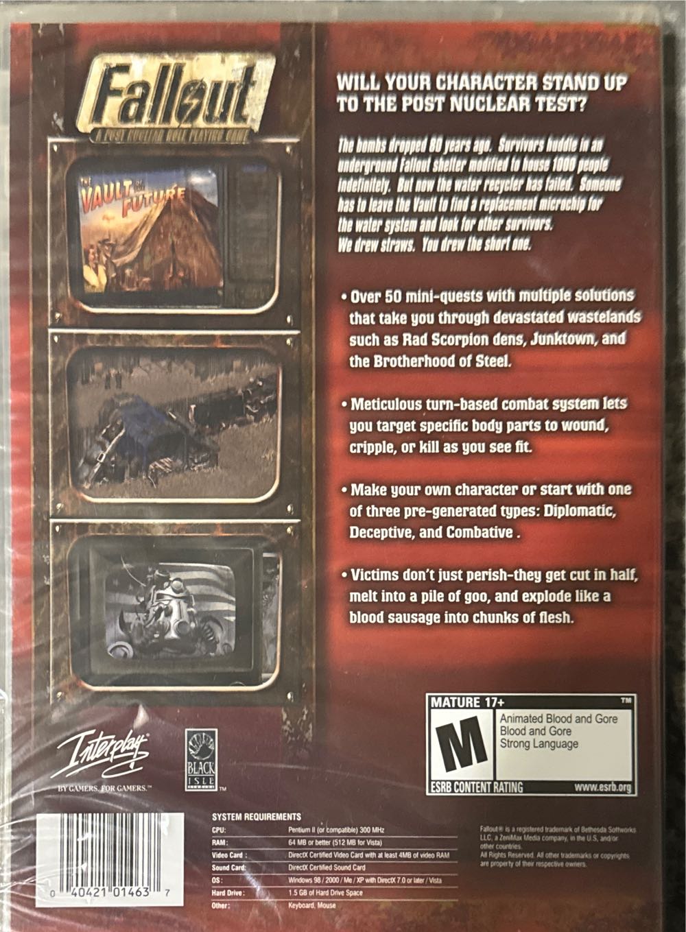 Fallout - Valve Steam (Interplay Entertainment - 1) video game collectible [Barcode 040421014637] - Main Image 2