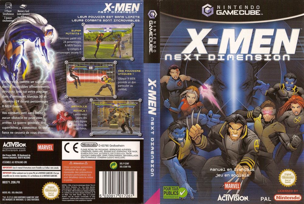 X-Men : Next Dimension - Nintendo GameCube (Activision - 2) video game collectible [Barcode 5030917017261] - Main Image 2