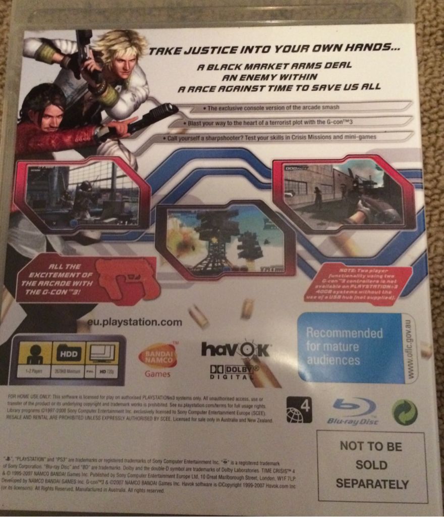 Time Crisis 4 - Sony PlayStation 3 (PS3) video game collectible - Main Image 2