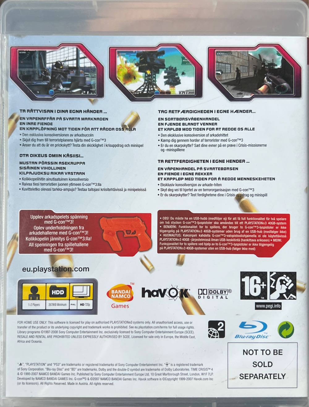 Time Crisis 4 - Sony PlayStation 3 (PS3) video game collectible - Main Image 2