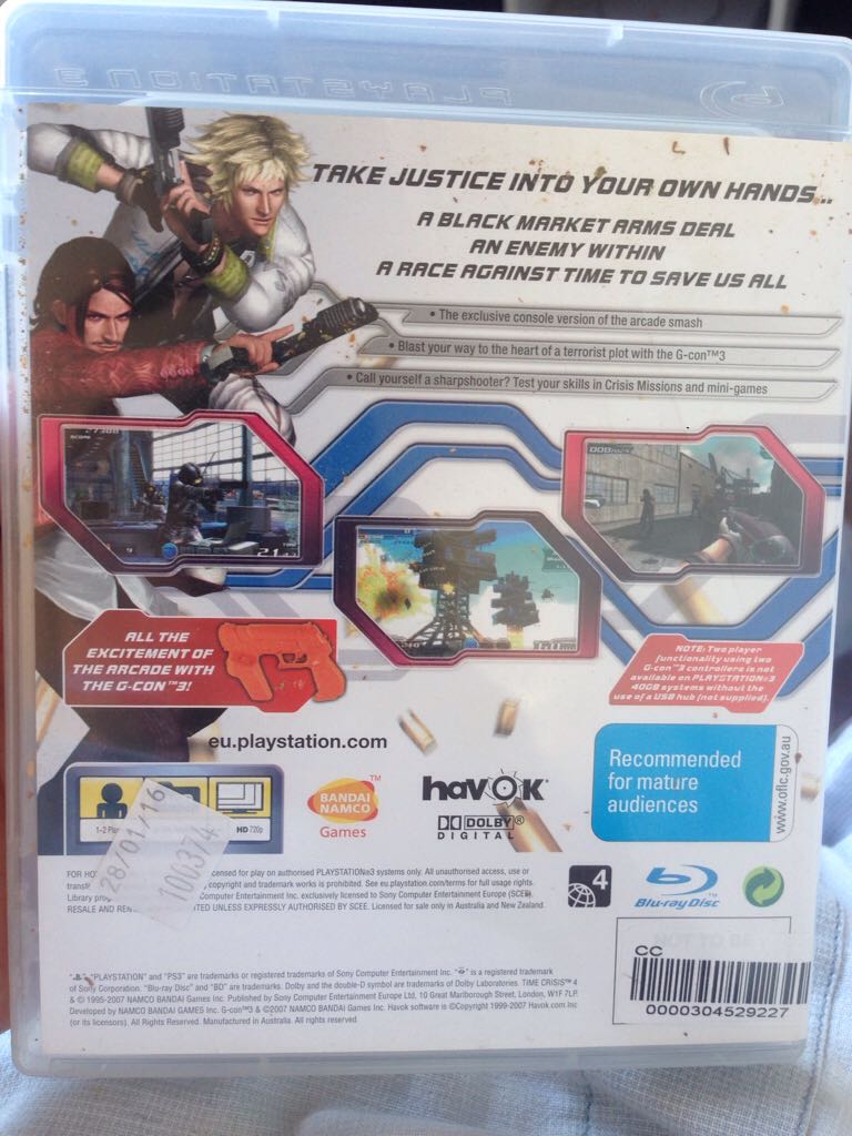 Time Crisis 4 - Sony PlayStation 3 (PS3) video game collectible - Main Image 2