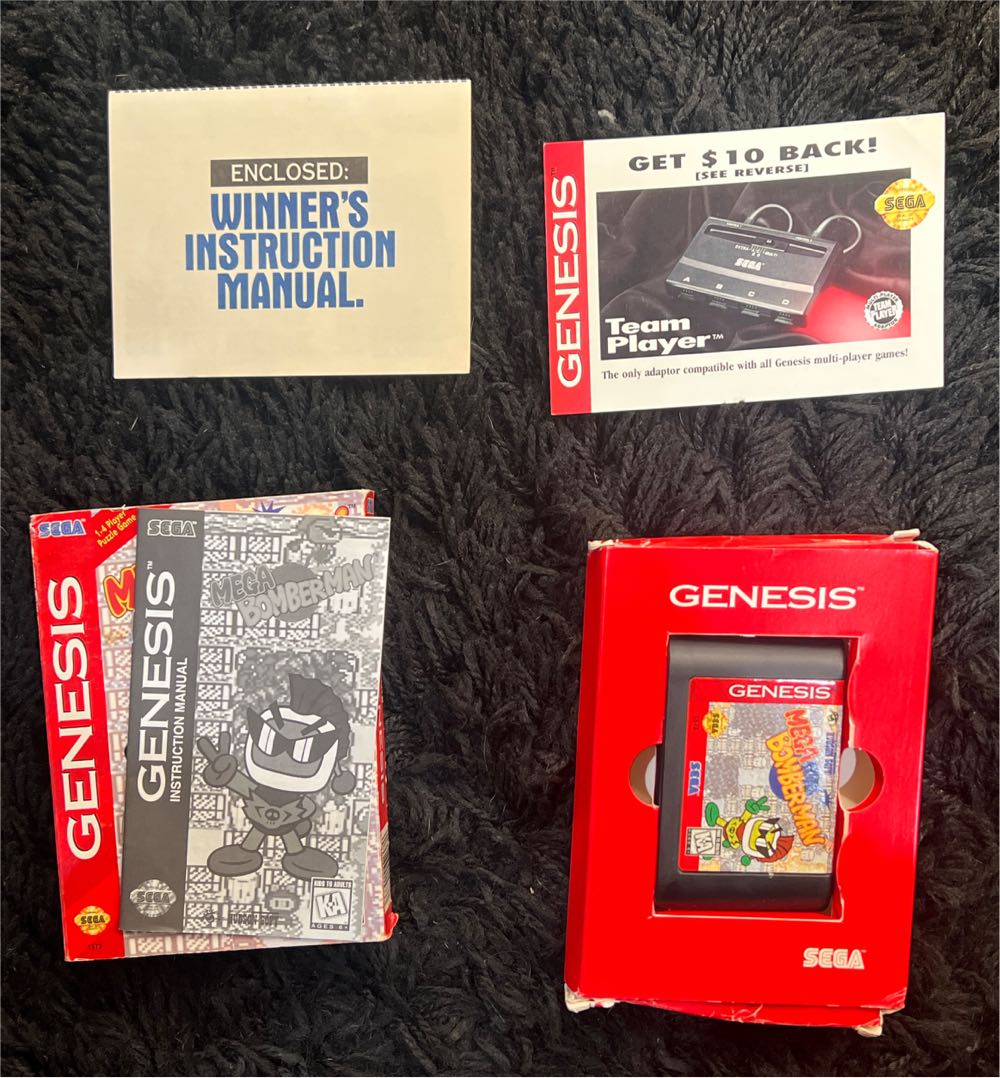 Bomberman ‘94: Mega Bomberman - Sega Genesis (Mega Drive) (Hudson - 4) video game collectible [Barcode 010086015737] - Main Image 3