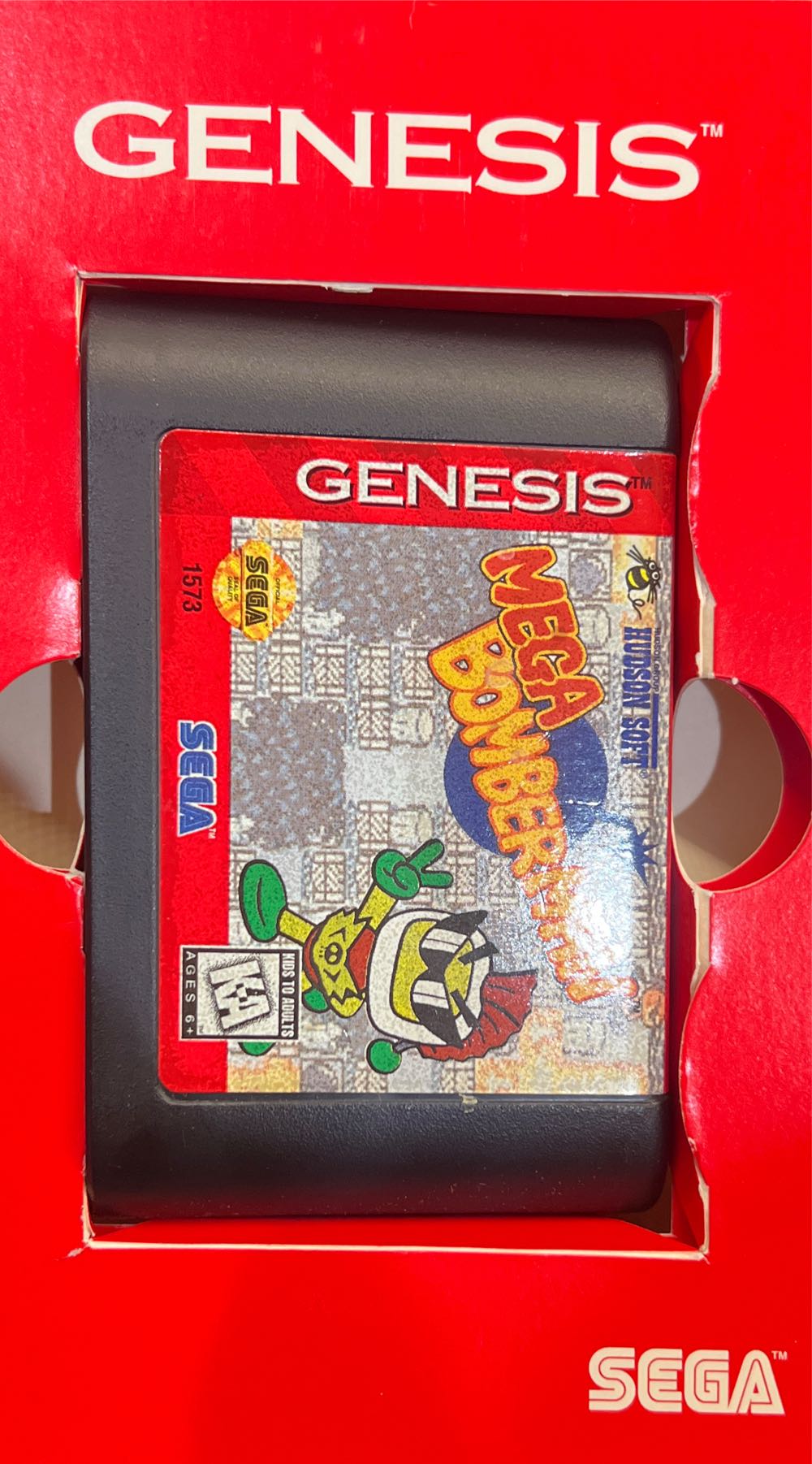 Bomberman ‘94: Mega Bomberman - Sega Genesis (Mega Drive) (Hudson - 4) video game collectible [Barcode 010086015737] - Main Image 4