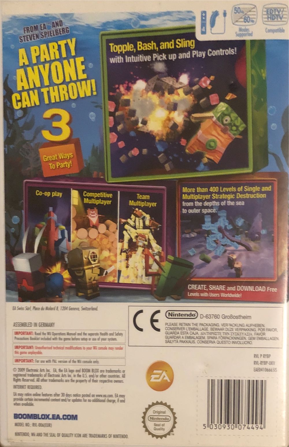 Boom Blox: Bash Party - Nintendo Wii (Electronic Arts/EA Games - 4) video game collectible [Barcode 5030930074494] - Main Image 2