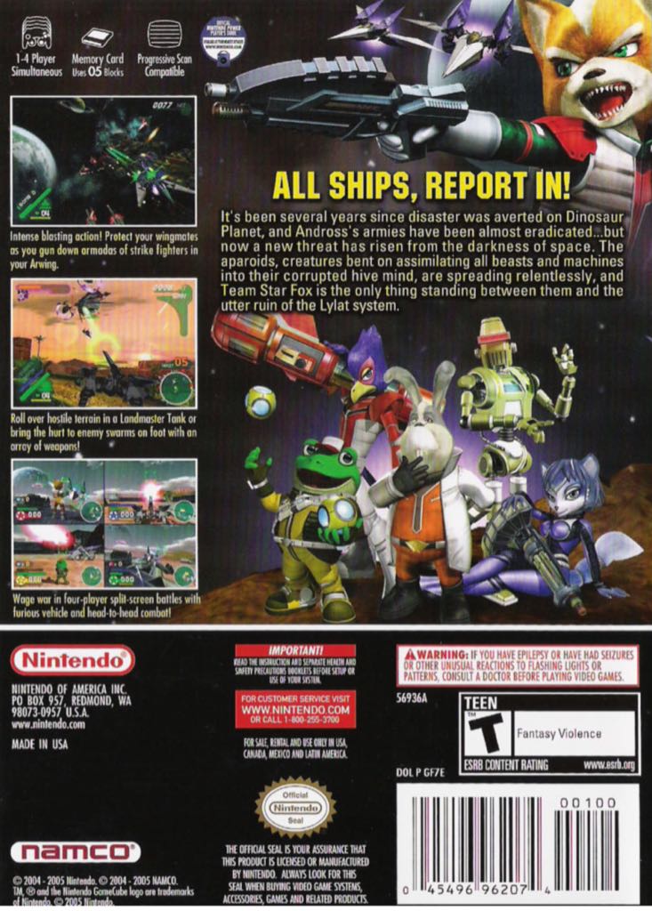 StarFox Assault - Nintendo GameCube (Nintendo - 4) video game collectible [Barcode 045496393663] - Main Image 2