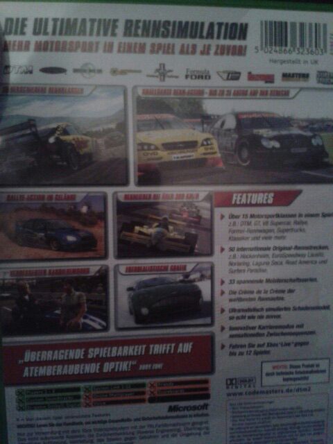 DTM Race Driver 2 - Microsoft Xbox (Codemaster - 1) video game collectible [Barcode 5024866323603] - Main Image 2