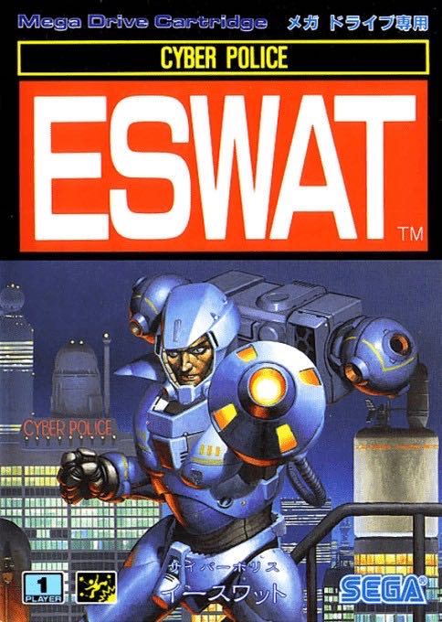 E-SWAT: City Under Siege - Sega Genesis (Mega Drive) (Sega - 1) video game collectible [Barcode 010086011104] - Main Image 3
