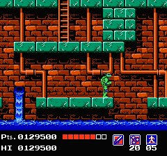 NES PC Teenage Mutant Ninja Turtles 1 - Nintendo Entertainment System (NES) (Ultra Games - 1) video game collectible [Barcode 0893069001145] - Main Image 4