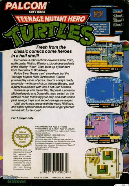 Teenage Mutant Ninja Turtles - Nintendo Entertainment System (NES) video game collectible - Main Image 2