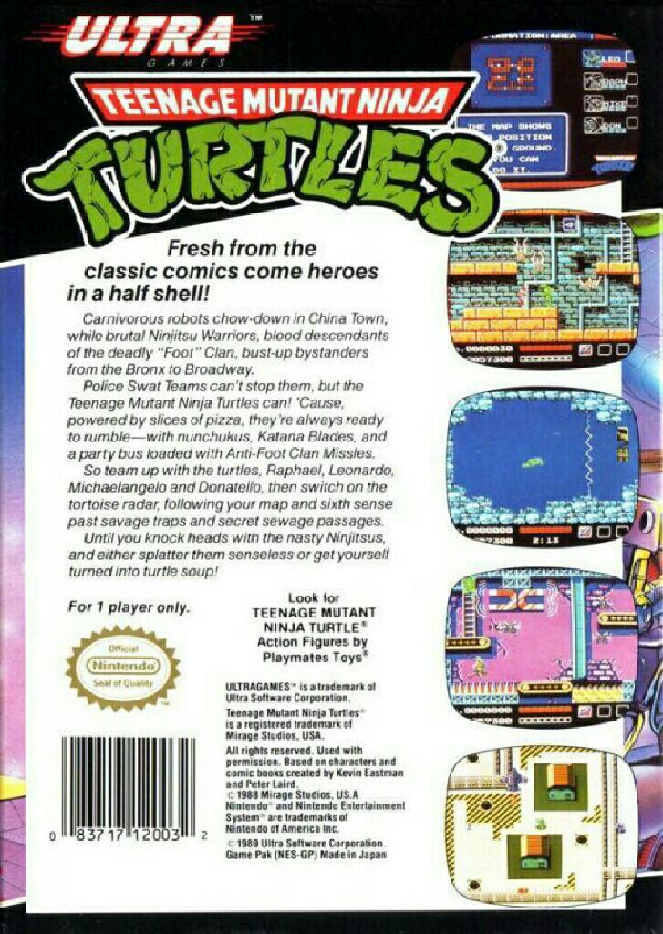 Teenage Mutant Ninja Turtles - Nintendo Entertainment System (NES) video game collectible - Main Image 2