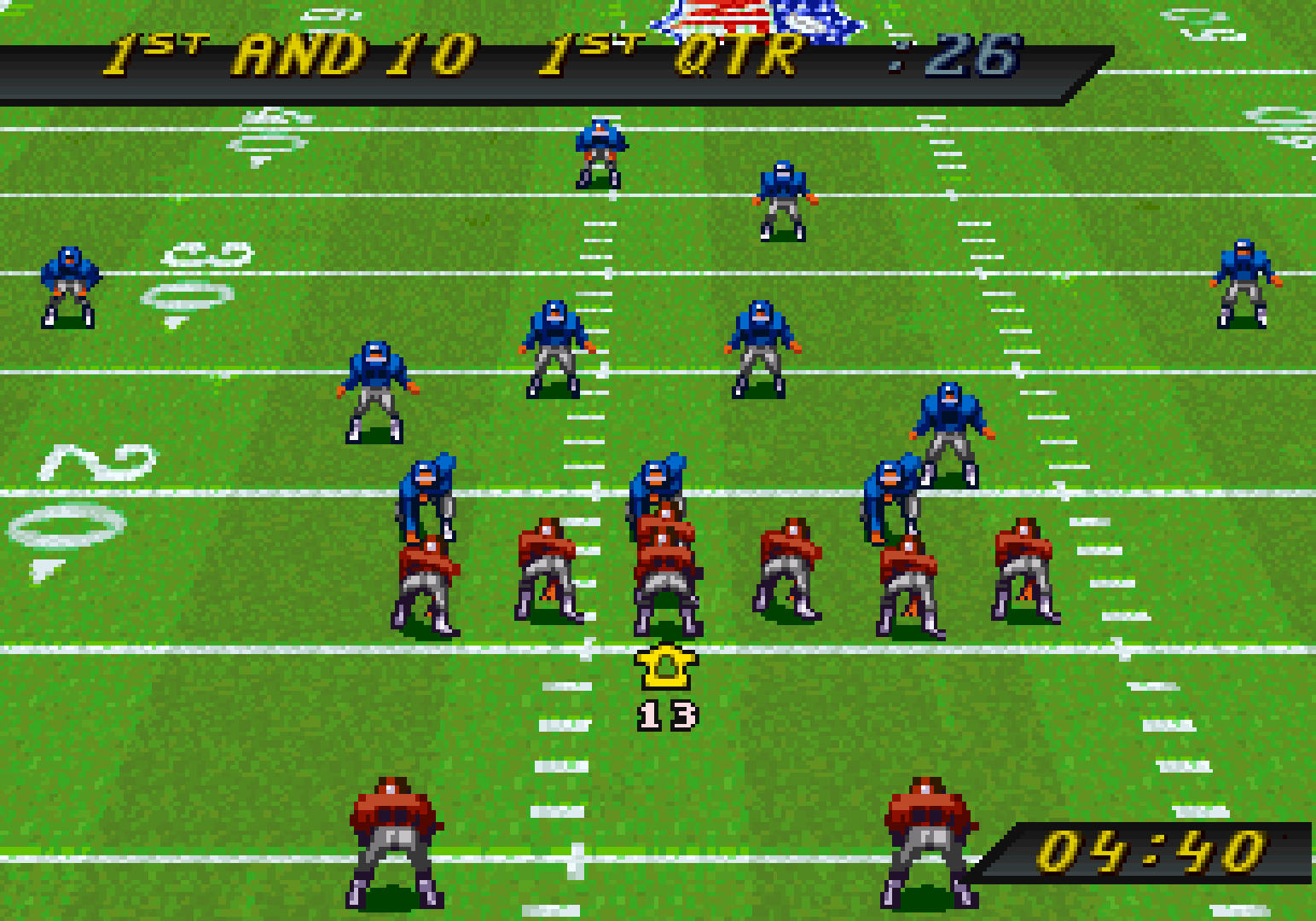 NFL Quarterback Club - Sega 32X (Acclaim Entertainment - 4) video game collectible [Barcode 021481810100] - Main Image 4