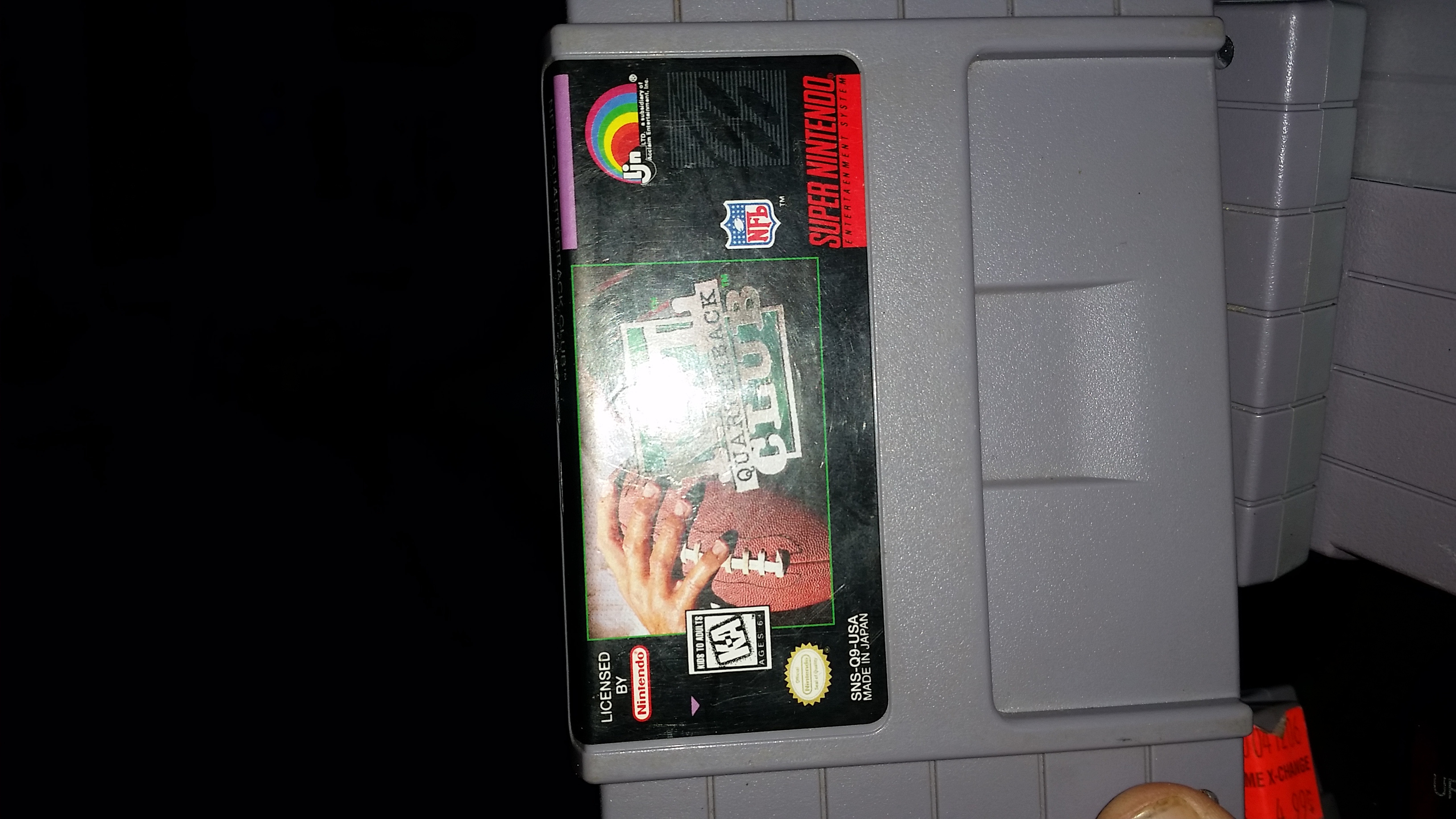 NFL Quarterback Club - Nintendo Super Nintendo Entertainment System (SNES) video game collectible - Main Image 1