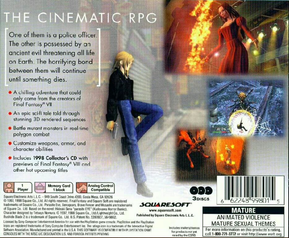Parasite Eve - Sony PlayStation video game collectible - Main Image 2