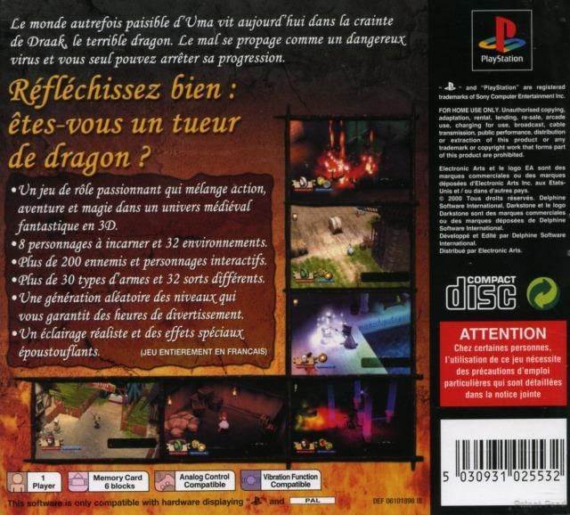 Darkstone - Sony PlayStation (Electronic Arts - 1) video game collectible [Barcode 5030931025532] - Main Image 2