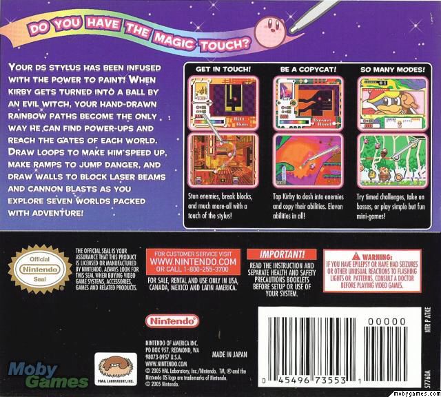 Kirby Canvas Curse - PC (Nintendo - 1) video game collectible [Barcode 045496735531] - Main Image 2