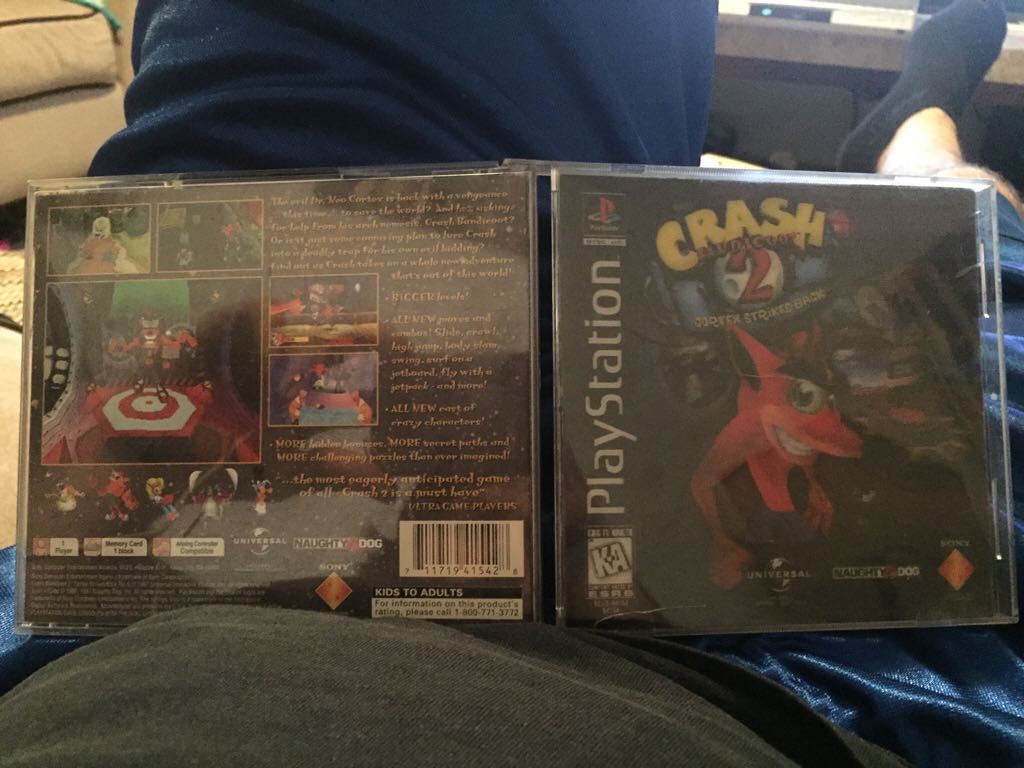 Crash Bandicoot 2: Cortex Strikes Back - Sony PlayStation video game collectible - Main Image 1