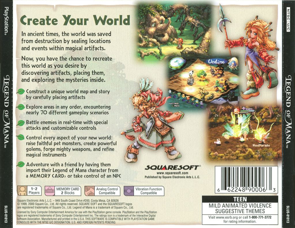 Legend of Mana - Sony PlayStation video game collectible - Main Image 2