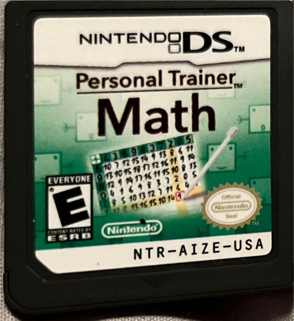 Personal Trainer Math - Nintendo DS (Nintendo - 16) video game collectible [Barcode 045496740139] - Main Image 2