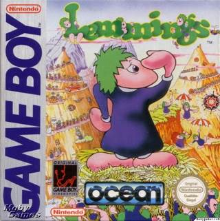 Lemmings - Nintendo Game Boy (Ocean - 1) video game collectible - Main Image 1