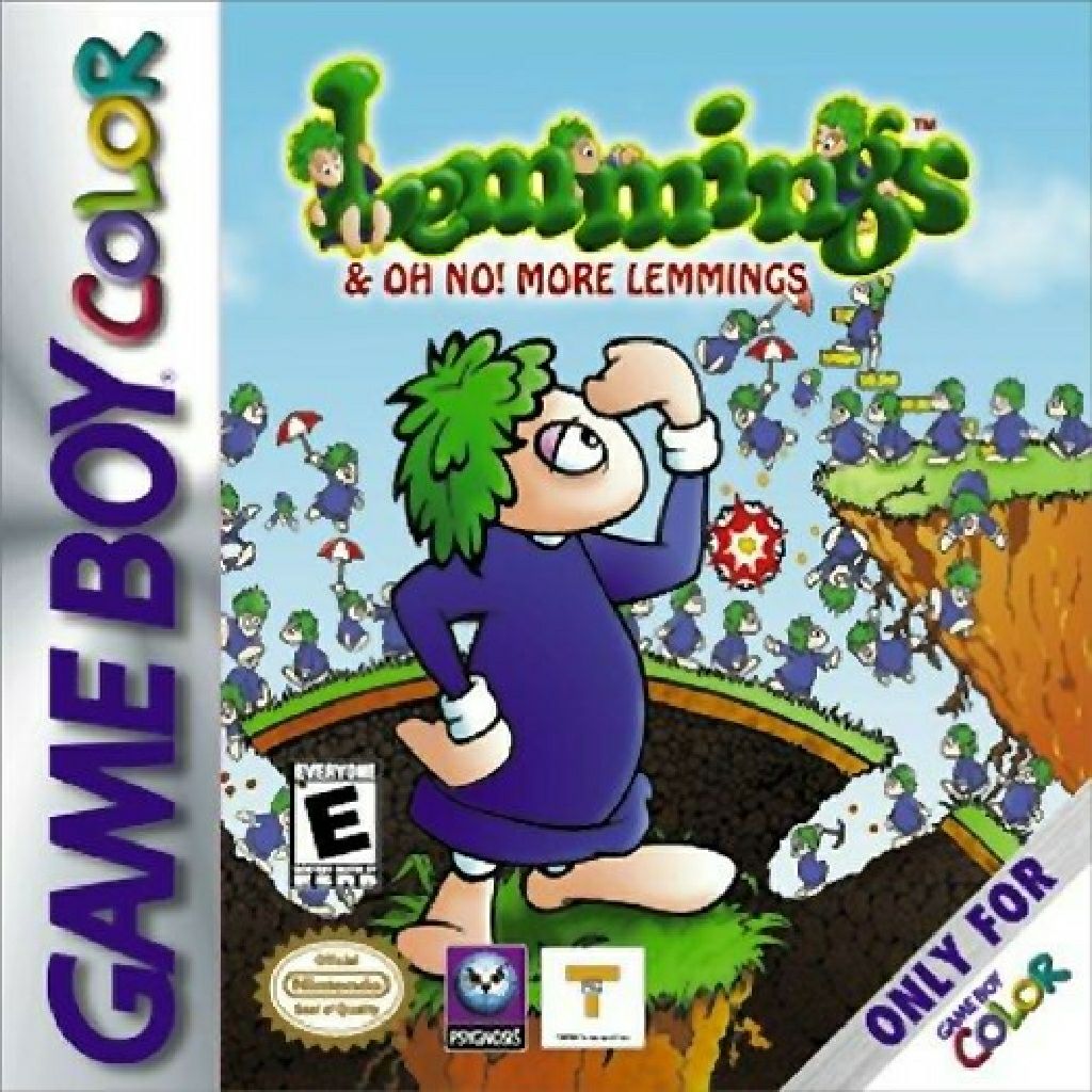 Lemmings - Nintendo Game Boy Color video game collectible - Main Image 1