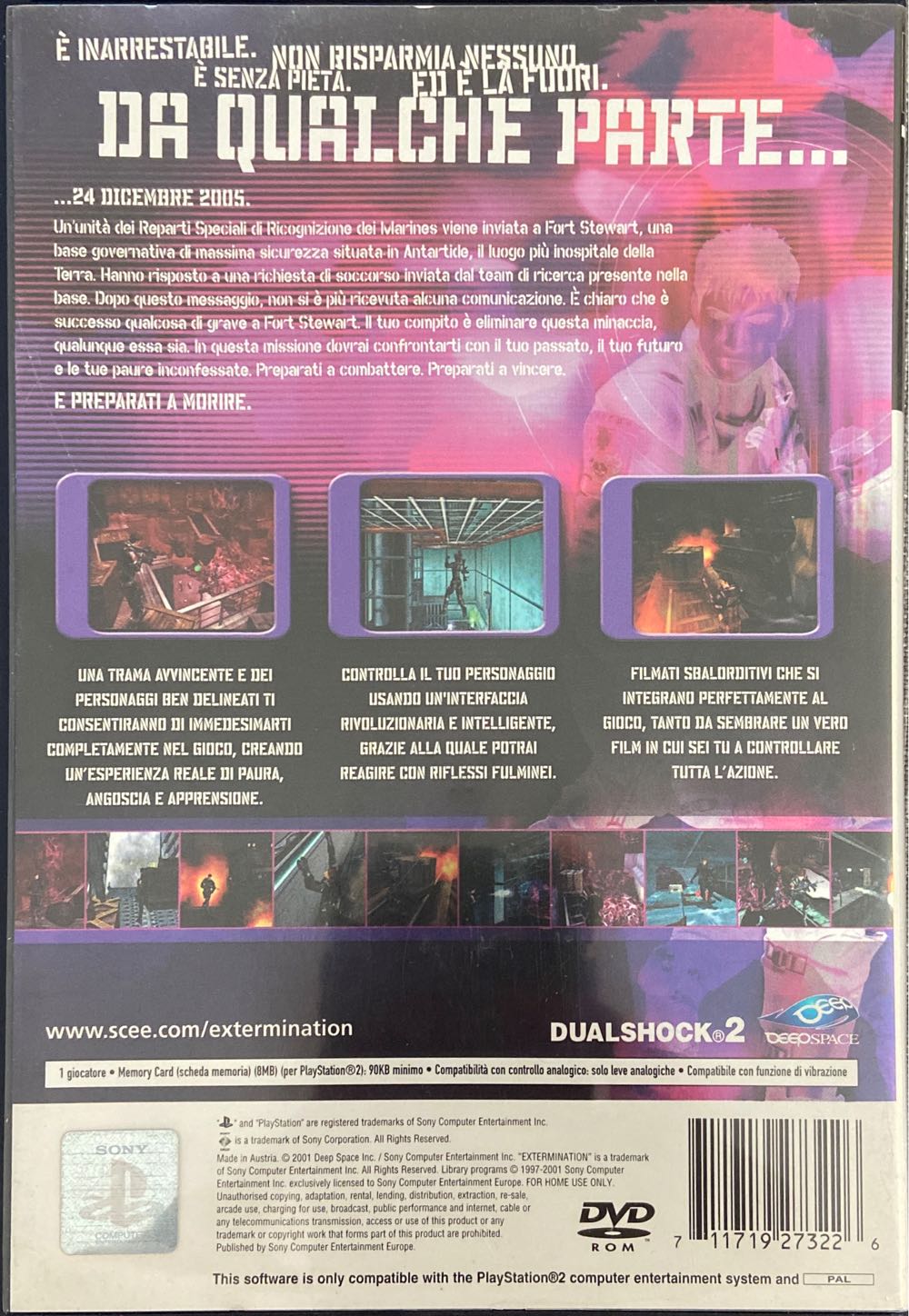 Extermination - Sony PlayStation 2 (PS2) (1) video game collectible [Barcode 711719273226] - Main Image 2