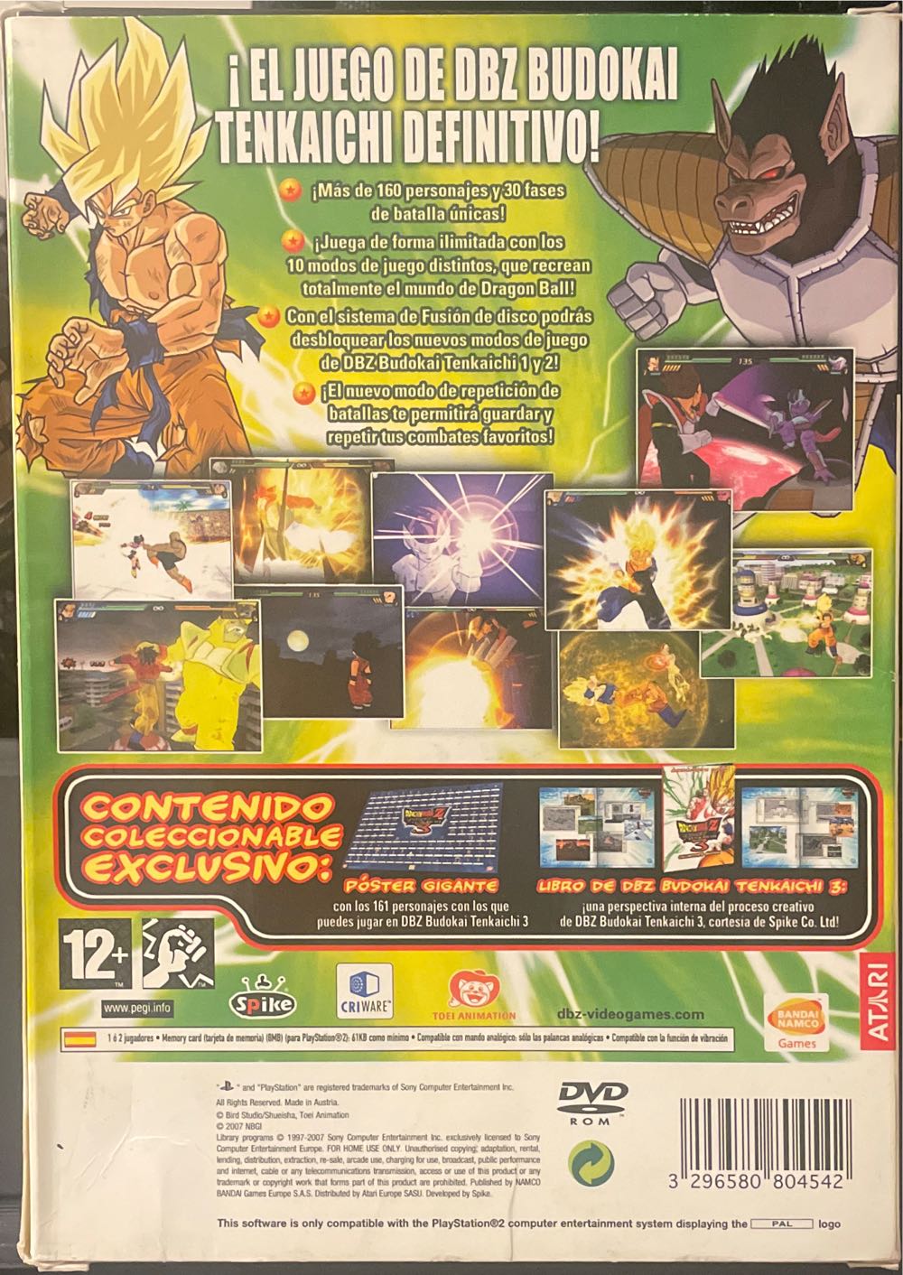 Dragon Ball Z: Budokai Tenkaichi 3 - Sony PlayStation 2 (PS2) (Bandai - 2) video game collectible [Barcode 3296580804047] - Main Image 2