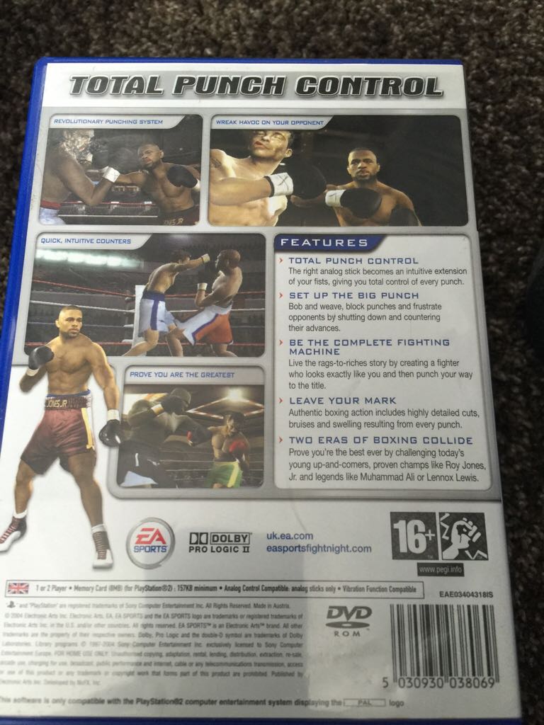 Fight Night 2004 - Sony PlayStation 2 (PS2) ((EA) Electronic Arts - 1-2) video game collectible [Barcode 5030930038069] - Main Image 2