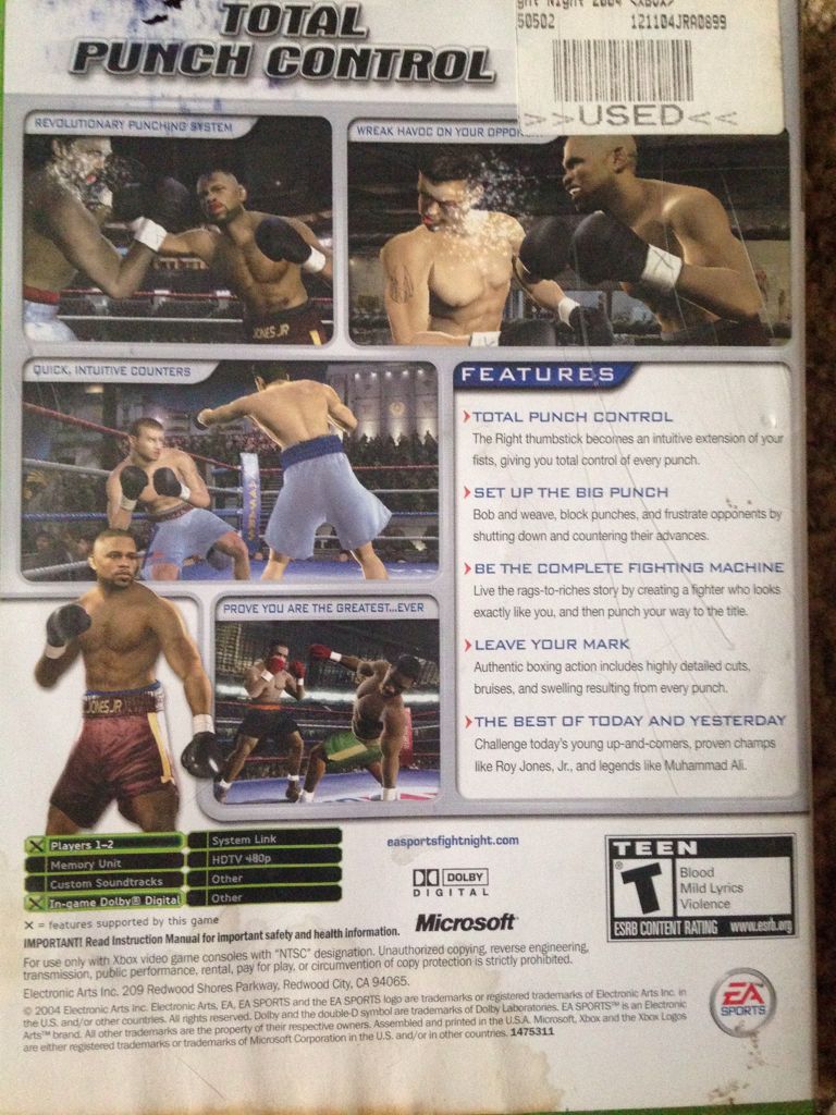 Fight Night 2004 - Microsoft Xbox video game collectible - Main Image 2