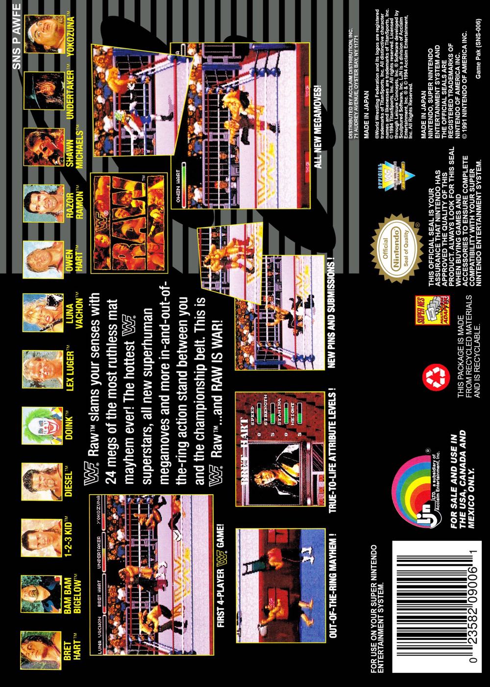 SNES PC WWF Raw - PC video game collectible - Main Image 2