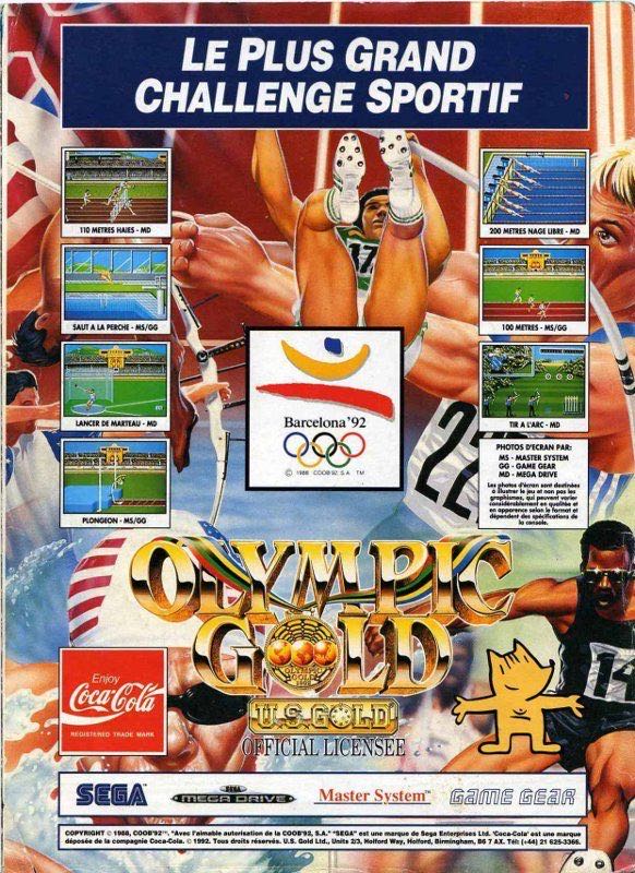 Olympic Gold - Sega Mega Drive (U.S Gold - 4) video game collectible [Barcode 17261753] - Main Image 2