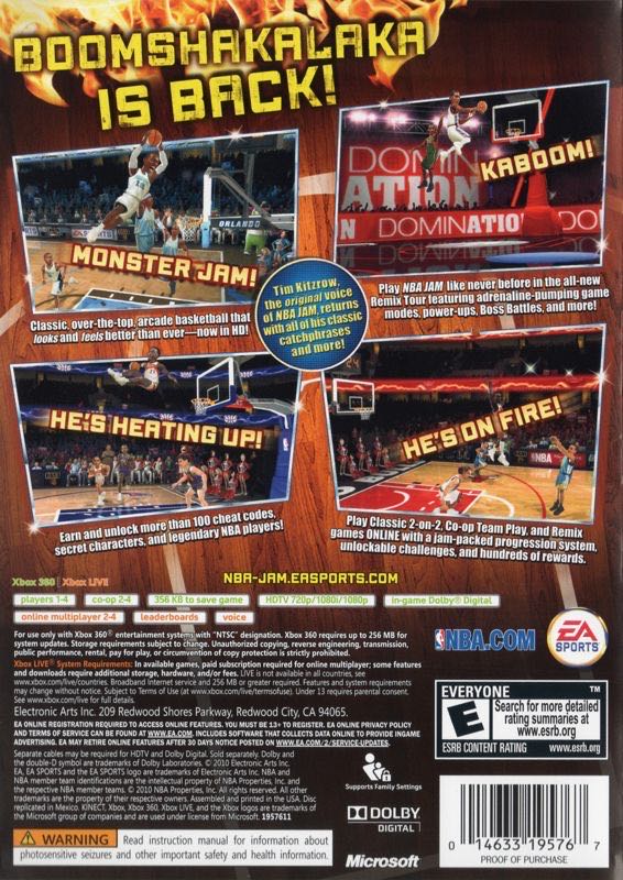 NBA Jam - Microsoft Xbox 360 (Ea Sports - 2-4) video game collectible [Barcode 5030939100057] - Main Image 2