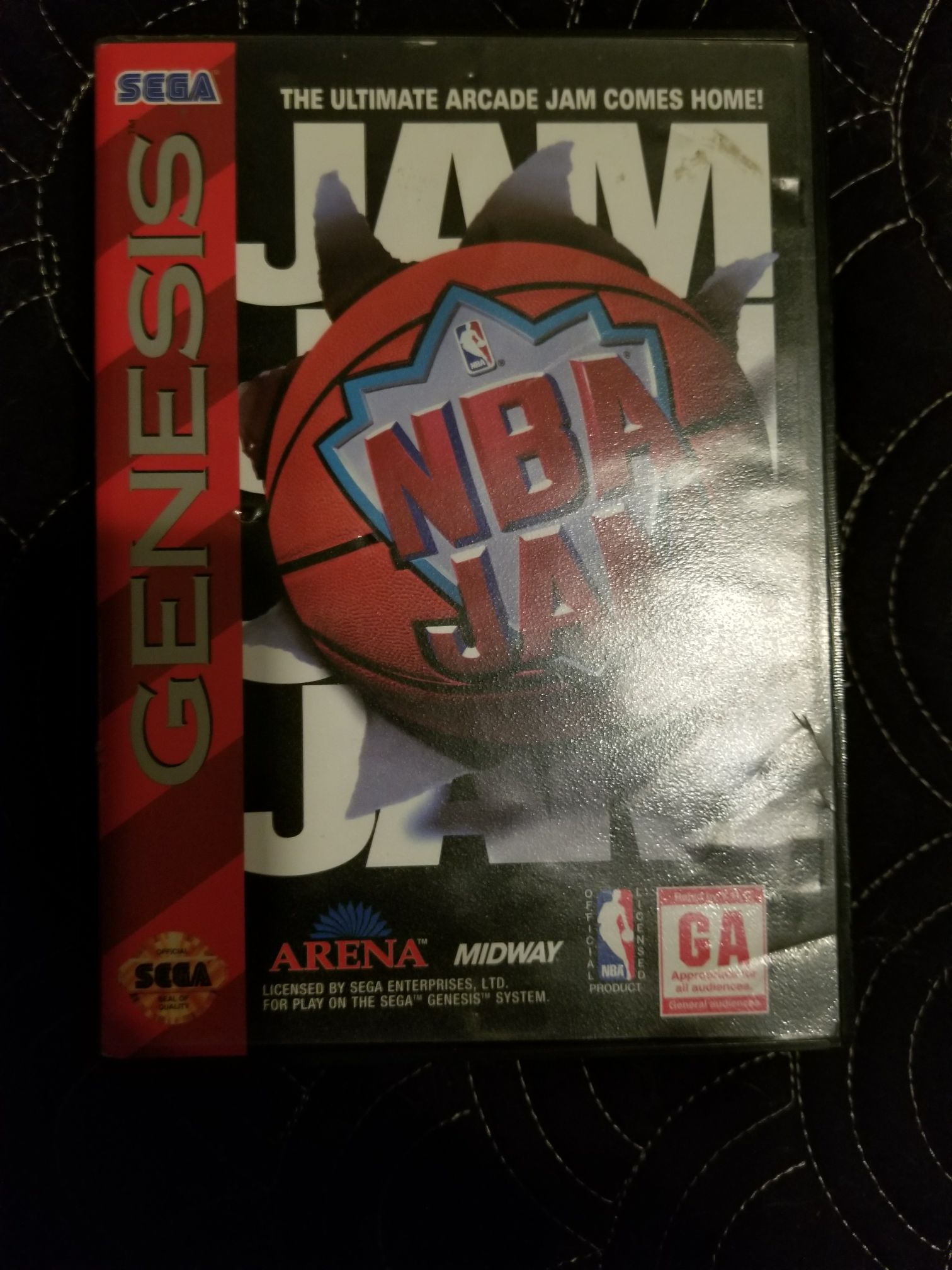 NBA Jam - Sega Genesis (Mega Drive) video game collectible [Barcode 734518001111] - Main Image 1