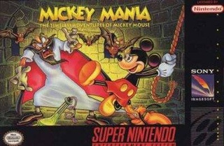 Mickey Mania: The Timeless Adventures of Mickey Mouse - Nintendo Super Nintendo Entertainment System (SNES) (Sony - 1) video game collectible [Barcode 735009214508] - Main Image 1