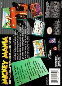 Mickey Mania: The Timeless Adventures of Mickey Mouse - Nintendo Super Nintendo Entertainment System (SNES) (Sony - 1) video game collectible [Barcode 735009214508] - Main Image 2