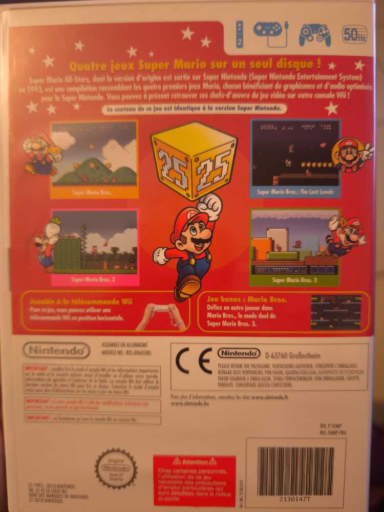 Super Mario All-Stars - Nintendo Wii video game collectible - Main Image 2