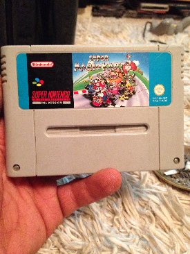 Super Mario Kart - Nintendo Super Nintendo Entertainment System (SNES) (Nintendo - 2) video game collectible [Barcode 045496830144] - Main Image 1