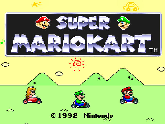 Super Mario Kart - Nintendo Super Nintendo Entertainment System (SNES) (Nintendo - 2) video game collectible - Main Image 2