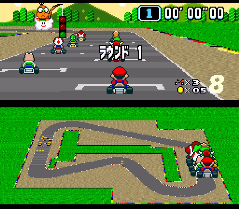 Super Mario Kart - Nintendo Super Nintendo Entertainment System (SNES) (Nintendo - 1-2) video game collectible - Main Image 3