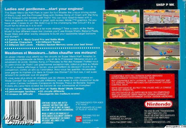 Super Mario Kart - Nintendo Super Nintendo Entertainment System (SNES) video game collectible - Main Image 2
