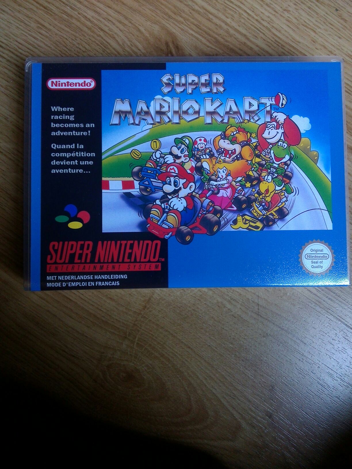 Super Mario Kart - Nintendo Super Nintendo Entertainment System (SNES) video game collectible - Main Image 1