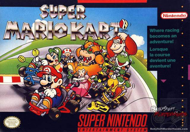 Super Mario Kart - Nintendo Super Nintendo Entertainment System (SNES) (Nintendo) video game collectible - Main Image 1