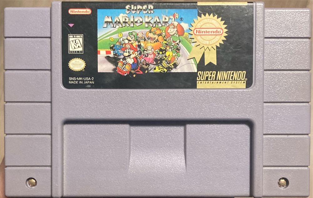 Super Mario Kart - Nintendo Super Nintendo Entertainment System (SNES) (2) video game collectible - Main Image 3