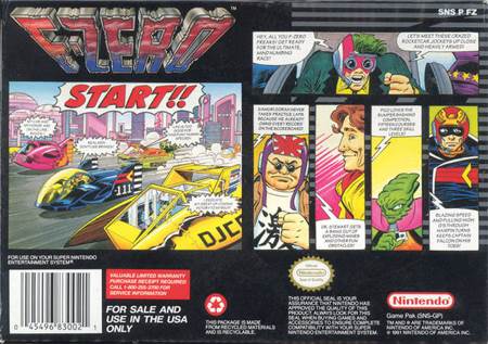 F-Zero - Nintendo Super Nintendo Entertainment System (SNES) (Nintendo - 2) video game collectible [Barcode 045496830021] - Main Image 2
