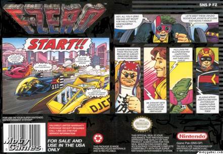 F-Zero - Nintendo Super Nintendo Entertainment System (SNES) video game collectible - Main Image 2